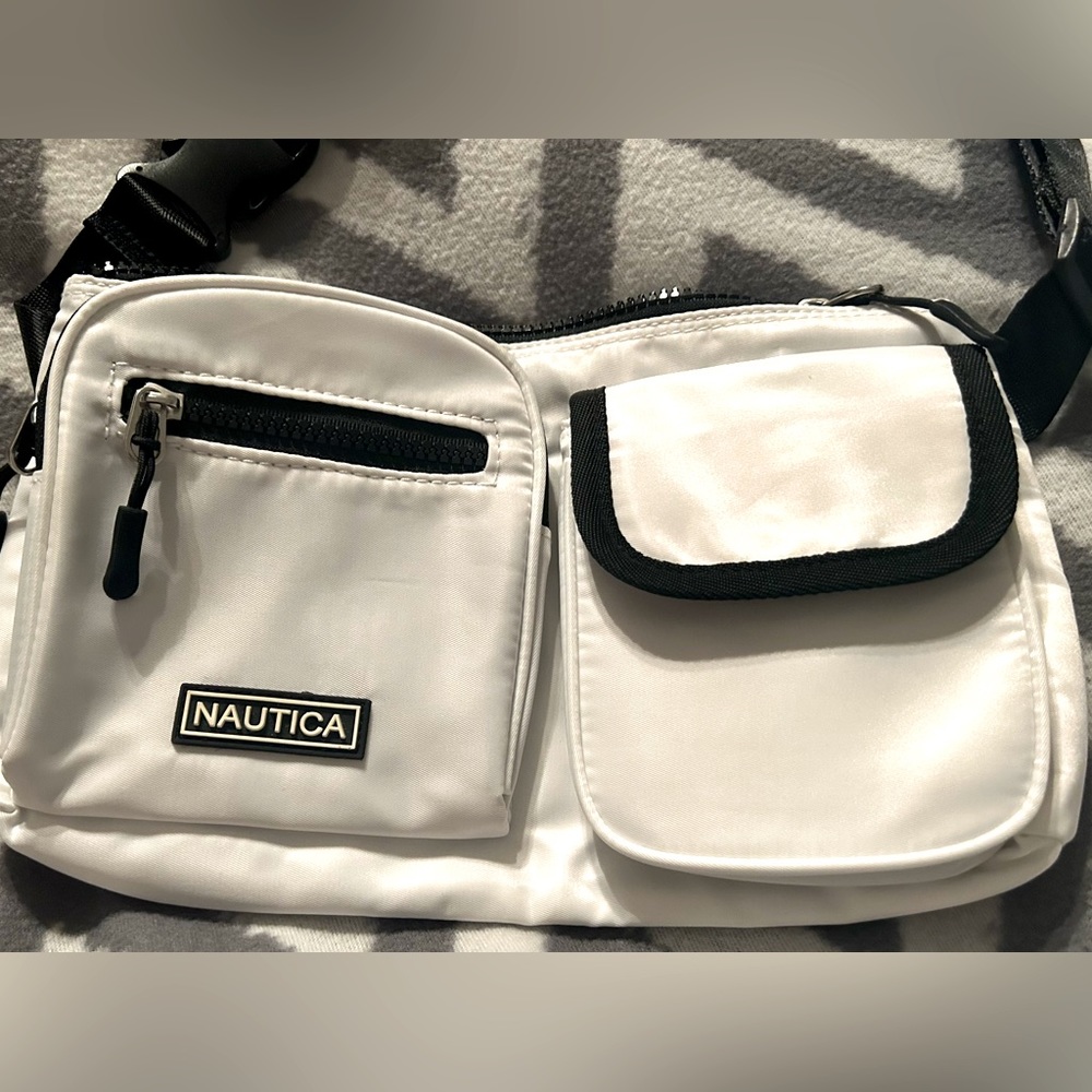 White unisex Nautica Fanny-Pack/Belt Bag